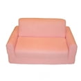 thumbnail image 1 of Fun Furnishings 10230 Pink Micro Suede Sofa Sleeper by Fun Furnishings, 1 of 2