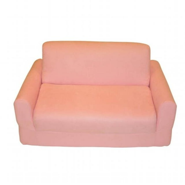 Fun Furnishings 10230 Pink Micro Suede Sofa Sleeper by Fun Furnishings