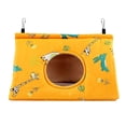 thumbnail image 1 of Hamaca cálida para pájaros, hamaca colgante, cobertizo de terciopelo, jaula para cabaña, escondite de pájaros de felpa, cama para dormir para cacatúas , M M, 1 of 8