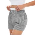 thumbnail image 2 of zbxnLI Women's Striped Pajama Shorts High Waist Casual Pj Sleep Shorts for Women Summer Lounge Shorts, 2 of 7