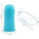 thumbnail image 3 of Juego de cepillos de dientes para perros de 4 cepillos de dientes para perros para el cuidado dental, silicona reutilizable con caja de almacenamiento, dientes de perro de fácil limpieza (azul), 3 of 3