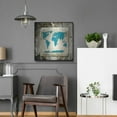thumbnail image 5 of Luxe Metal Art 'Sea Map II' by Lightbox Journal, Metal Wall Art, 24"x24", 5 of 8