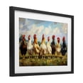 thumbnail image 2 of Stupell Industries Farmhouse Chicken Brood on Horizon Black Framed Print Under Glass, 20 x 14, by Petals Prints Design, 2 of 8