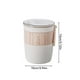 thumbnail image 2 of Injueey Taza de desayuno de 620ml con cuchara, contenedor de agua de plástico portátil impermeable, tapa de sellado, tazas para microondas, Mostrada Blanco 620ml, 2 of 6