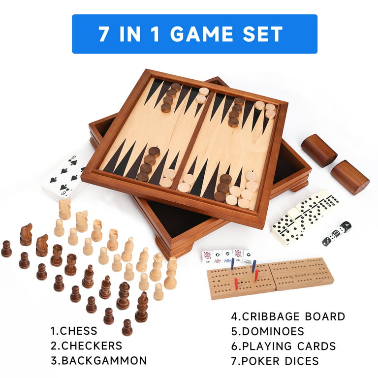 Board games doodle set. Checkers, chess, cards, backgammon in