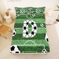 thumbnail image 5 of Erosebridal Football Soccer Sport Kids Queen Sheet Sets,Letter D Monogrammed Bed Set For Boys Teens 4-Piece, 5 of 6