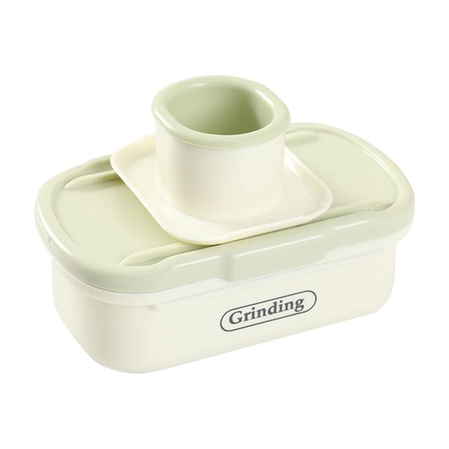 Yhmxh Utensilios de cocina Rallador de ajo y jengibre grabado Grips, verde, talla única de EE. UU., minipuré de ajo para cocina, jengibre triturado, pasta de ajo fina, medición manual
