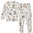 thumbnail image 2 of joogoo Cute Fox Owls Pajamas Set Long Sleeve Soft Cotton Sleepwear 2 Piece 24M, 2 of 7