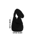 thumbnail image 2 of RKSTN Large-Capacity Plush Bag Black, 2 of 6