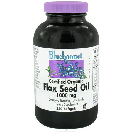 Bluebonnet Nutrition - Huile de graines de lin 1000 mg. - 250 Gélules