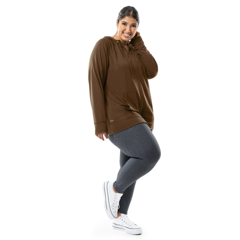 Athletic Works Women s Plus Size Lightweight Zip Up Hoodie Walmart