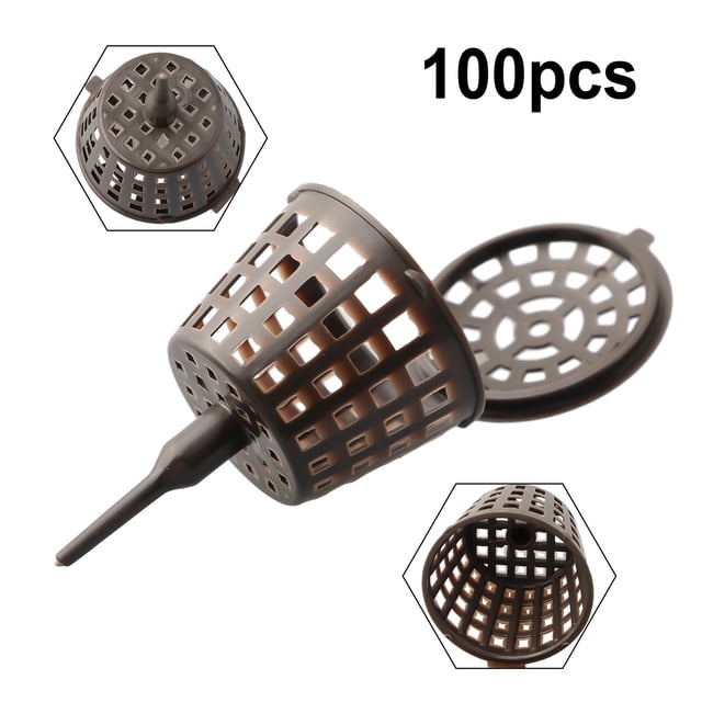 GLFILL 100Pcs Plant Fertilizer Baskets With Lid Orchid Cultivate Park Root Nursery Pots Bonsai Portable Automatic Fertilizer Pot Box Large