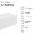 thumbnail image 3 of Ivy 54'' x 30" Bathtub with Apron Left Hand Drain in White, 3 of 11