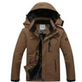 thumbnail image 1 of Man's Warm Waterproof Windbreaker Hooded Raincoat Snowboarding Jackets, 1 of 3