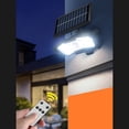 thumbnail image 3 of Focos Solares para Exteriores 2 Modos de Brillo Ajustable a Prueba de Agua 2400 Mah Focos Solares para Paisajes Luces de Inundación para Home Park Garden Yard ANGGREK Otros, 3 of 8
