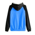 thumbnail image 3 of Timegard Sweatshirts for Women Long Sleeve Hoodies Pullover Fall Color Block Loose Tops with Pockets, 3 of 4