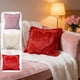 thumbnail image 1 of Funda de almohada de corazón de San Valentín 18x18, forro polar sintético rojo, funda de cojín suave y peluda en relieve, funda de almohada con cremallera de poliéster, sofá sofá decoración del hogar, 1 of 6