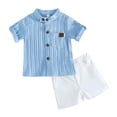 thumbnail image 4 of Boy Clothes Toddler Summer Child Kids Cotton Striped Short-sleeved Basketball 6M 12M 18M 24M 3T 4T Vest Tank Tops+Shorts Tees and Shorts 2PCS Set, 4 of 4