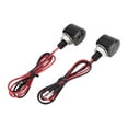 thumbnail image 2 of jinwen 2Pcs Mini Motorcycle Turn Light Amber Indicator Light Motorcycle Blinkers Black, 2 of 9