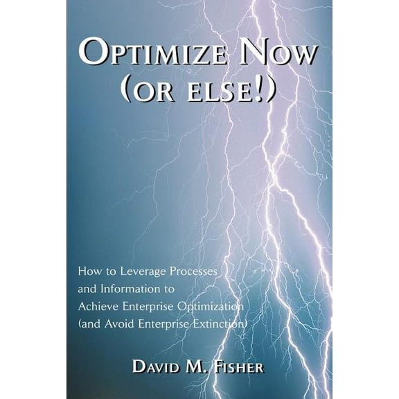 Optimize Now (or else!): How to Leverage Processes and Information to Achieve Enterprise (Paperback) by David M Fisher