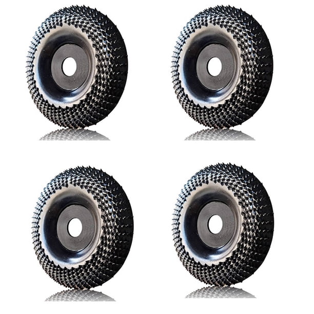 4X Disco de Rueda de Amoladora Rueda de Moldeado de Madera de 4 Pulgadas, Disco de Moldeado de Madera para Amoladoras Angulares con Eje de 5/8 Pulgadas