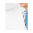 thumbnail image 3 of Bar Iii Mens Slim fit Sport Coat Blazer 38 R White Solid Stretch Linen, 3 of 4