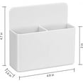 thumbnail image 2 of Magnetic Dry Erase Marker Holder,Casewin Pen and Eraser Holder for Whiteboard, Magnet Pencil Cup Storage Organizer for Office, Home, Fridge, Locker and Metal Cabinets, White, 2 of 8