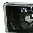 thumbnail image 7 of Spec-D Tuning 4X6 Black Sealed Beam H4 Headlights Square Lamps Pair Head Light Assembly, Left + Right Pair, 7 of 7
