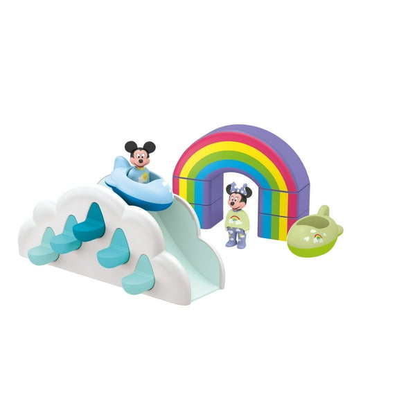PLAYMOBIL JUNIOR & Disney: Mickey Mouse's & Minnie Mouse's Cloud Home | Playset for toddlers 1-3