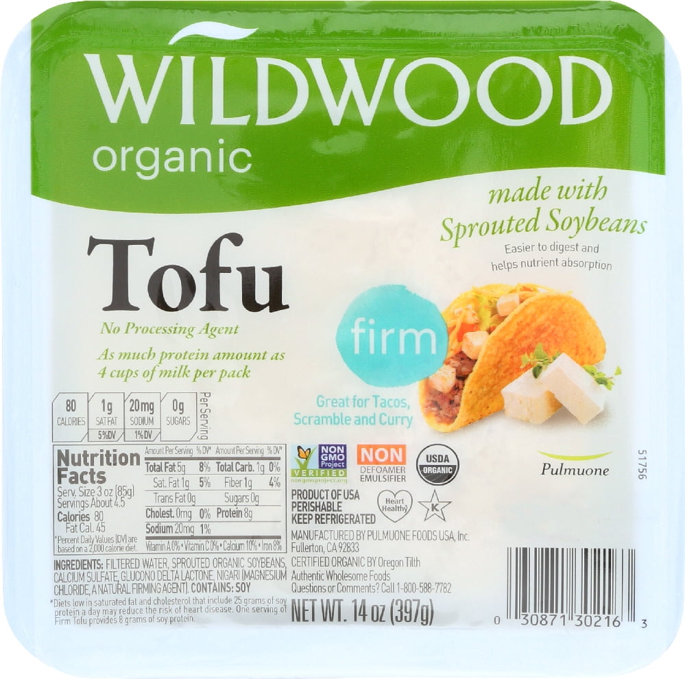 Wildwood Organic Sprout Tofu Firm, 14 Oz