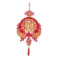 thumbnail image 2 of Decoración colgante de Año Nuevo chino para fiesta, colgante decorativo de nudo chino rojo Estilo D, 2 of 9