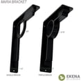 thumbnail image 5 of Ekena Millwork 1 1/2"W x 10"D x 12"H Maria Wrought Iron Bracket, (Single center brace) (2-Pack), 5 of 5