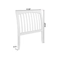 thumbnail image 7 of AFI Orleans Twin Sleigh Solid Wood Slat Headboard, White, 7 of 7