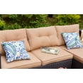 thumbnail image 3 of MF Studio 7 PCS Outdoor Patio Furniture Set with Fire Pit Table Patio Conversation Set with Beige Cushions, 3 of 15