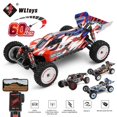 thumbnail image 2 of WLtoys-coche teledirigido eléctrico de alta velocidad, vehículo de carreras profesional de 60 KM/H con batería 3S, 4WD, sin escobillas, juguetes de Control remoto, 124008, 2 of 4
