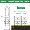 thumbnail image 6 of Slsy 4 Pack Garden Trellis for Climbing Plants 60" x 16" Iron Plant Trellis for Potted Plant Support Tall Wall Metal Trellis for Climbing Vegetable Flower Rose Vine Cucumber, 6 of 10