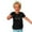 Black, variant on Wavsuf Kids T-Shirts Girls and Boys Summer Solid Printed Casual Gray Shirts Size 3-4 Years