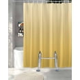thumbnail image 3 of Split Shower Curtain for Transfer Bench, Orange Yellow Ombre Fabric Shower Curtains for Bathroom, Modern Abstract Art Gradient Aesthetics Tub Sliding Transfer Bench Waterproof Bath Curtains 72"x78", 3 of 9