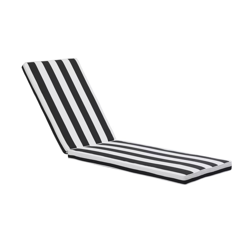 Blue Striped Chaise Lounge Cushion Set of 2 Outdoor Indoor Patio Polyester Chair Cushion Walmart