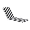 thumbnail image 3 of 2 Piece Outdoor Chaise Lounge Cushions for Patio Furniture Lounge Chairs, Soft Patio Funiture Seat Cushion Chaise Lounge Cushion, 74.4 x 22.05 x 2.76inch, Black White, 3 of 7