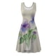thumbnail image 4 of Vestido sin mangas informal sin mangas para mujer, vestido con cuello redondo y estampado floral de verano para la playa Pompotops ghjkhdj1605, 4 of 5