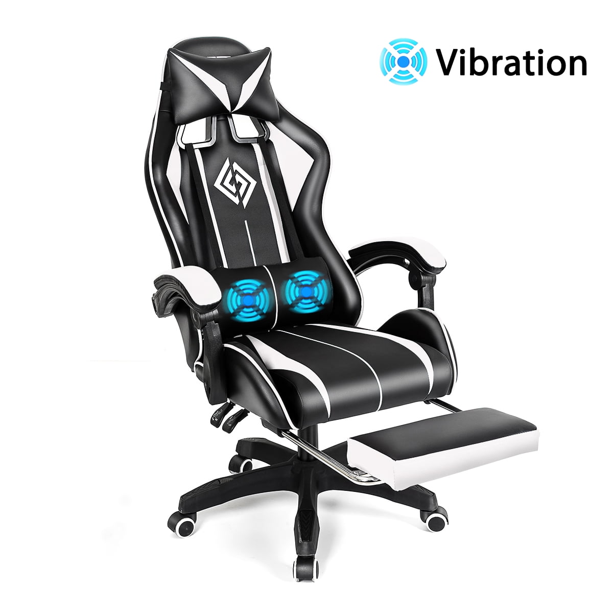 Geepro Massage Gaming Chair Racing Office Chair Computer Game Chair Swivel Ergonomic Executive