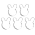 thumbnail image 1 of 5 moldes cortadores de galletas con forma de conejo de acero inoxidable para frutas, moldes para hornear, suministros para el hogar, la cocina y la panadería., 1 of 6