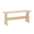 thumbnail image 6 of Linon Wickford 3-Piece Farmhouse Indoor Corner Dining Nook with Storage, Unfinished, 6 of 30