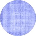 thumbnail image 1 of Ahgly Company Indoor Round Persian Blue Traditional Area Rugs, 5' Round, 1 of 4