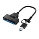 thumbnail image 1 of LUVCLS Cable adaptador de disco duro USB 3.0 a SATA III de 2,5 - Convertidor SATA n✨ a, 1 of 1