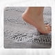thumbnail image 4 of Naiovety Alfombrilla antideslizante de poliéster para baño, resistente a la nieve y con respaldo absorbente. Juegos de accesorios de baño Gris claro 40*60 cm, 4 of 6