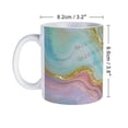 thumbnail image 2 of 11 Oz Purple Blue and Golden Marble Coffee Mug, Elegant Mug for Tea & Coffee Time, 2 of 8