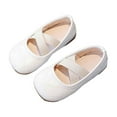 thumbnail image 3 of Wdgfv Girls Kids Mary Jane Elegant Ballet Flats White 22, 3 of 7