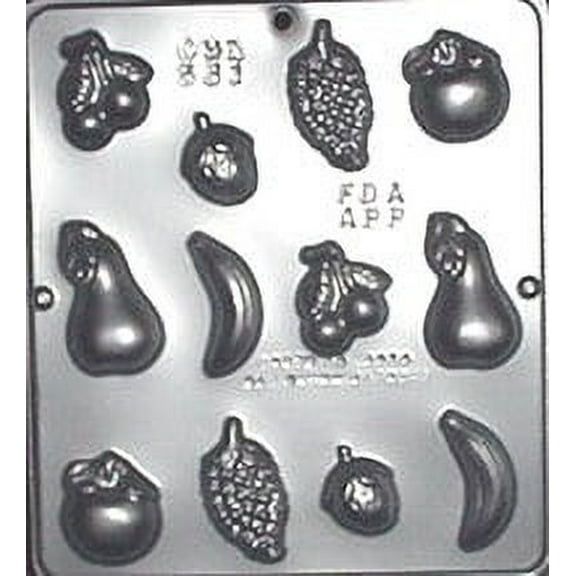 531 Fruit Assortment Pieces Chocolate Candy Mold